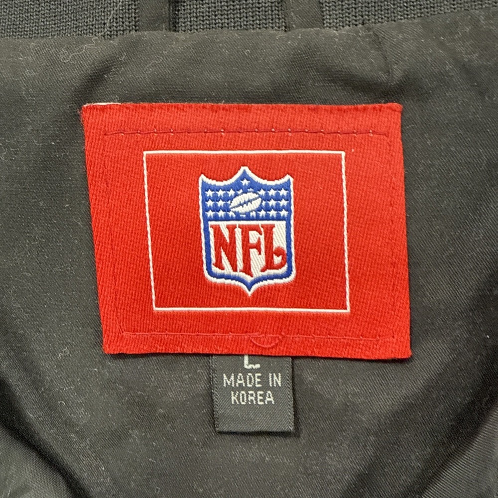 VTG Mens L Tampa Bay Buccaneers Super Bowl XXXVII 37 Pullover 1/4 Zip Jacket NFL - Picture 3 of 9